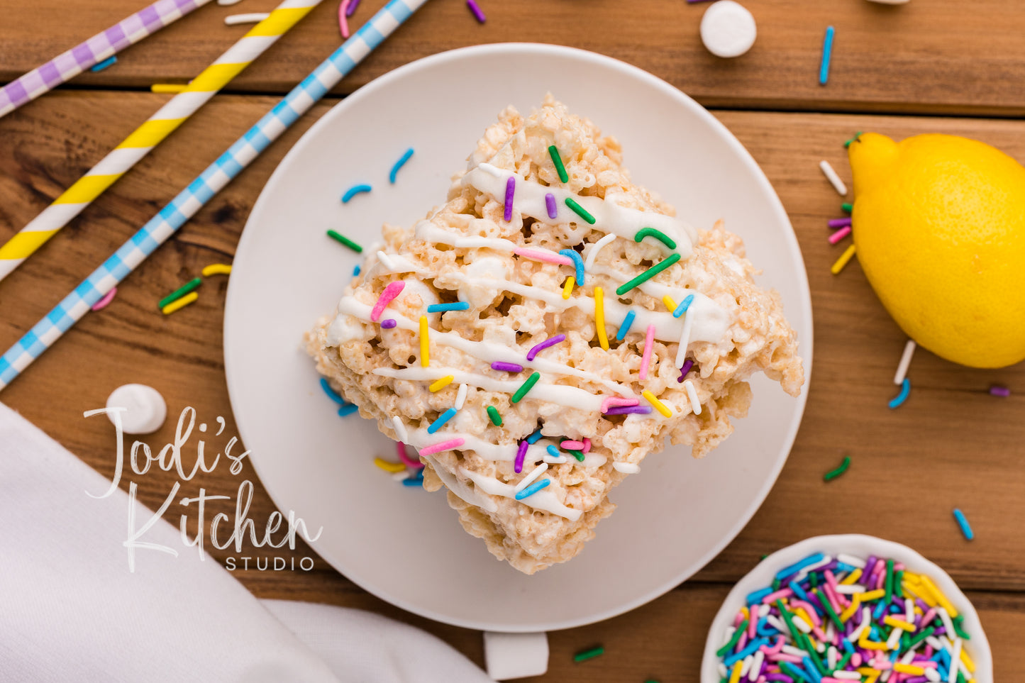 Lemon Rice Crispy Treats