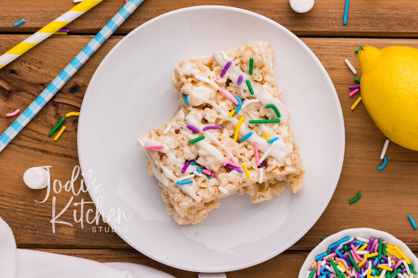Lemon Rice Crispy Treats