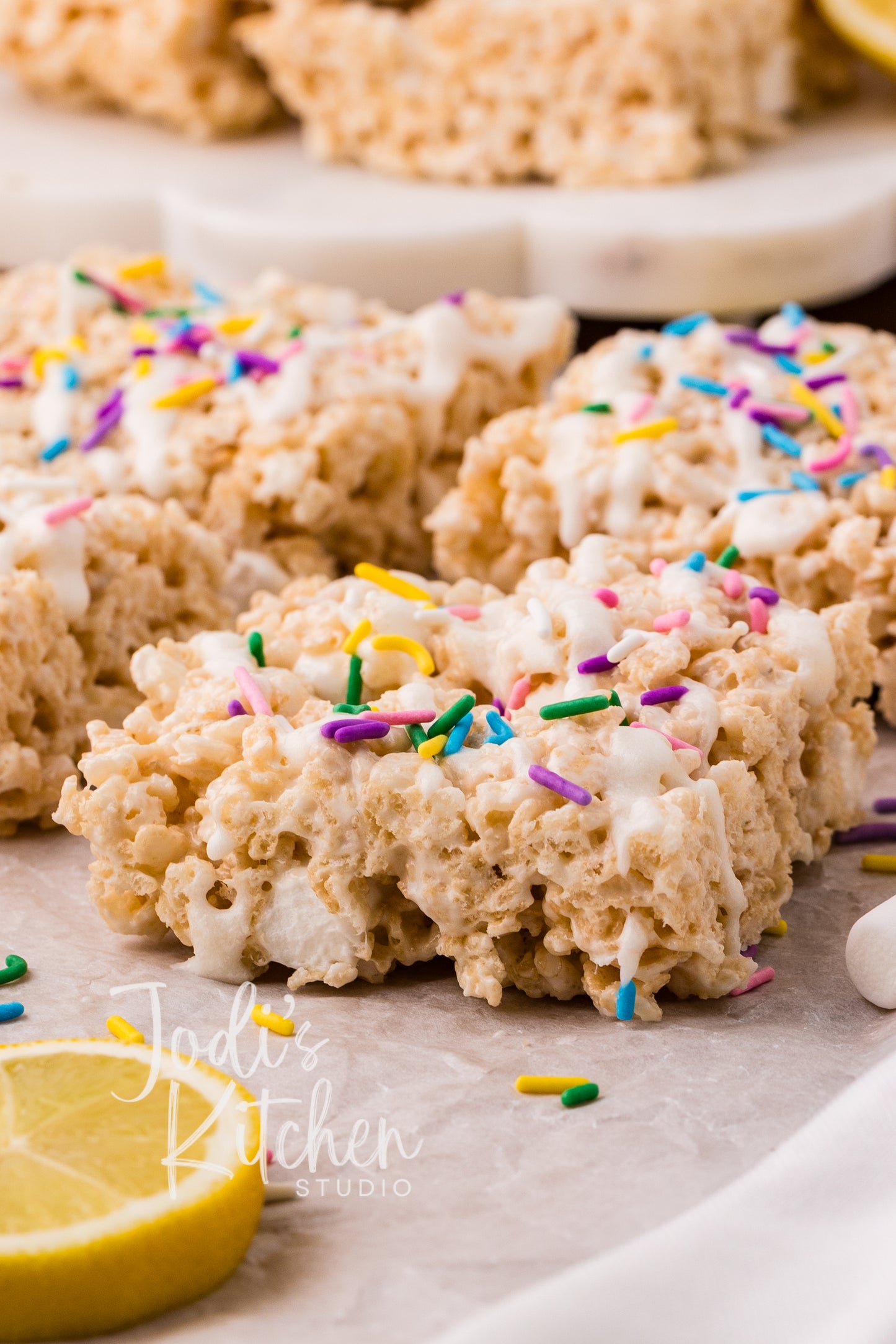 Lemon Rice Crispy Treats