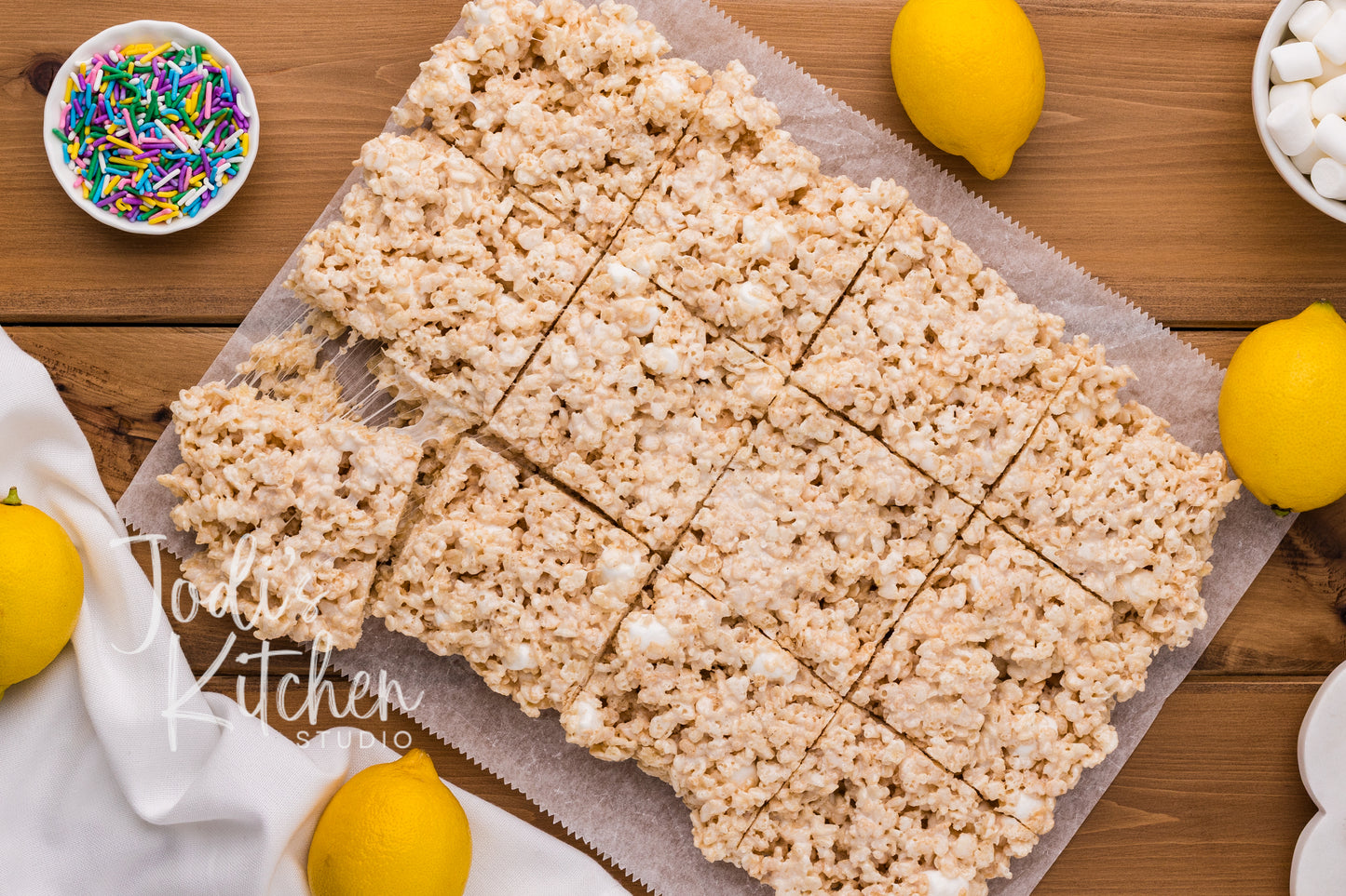 Lemon Rice Crispy Treats