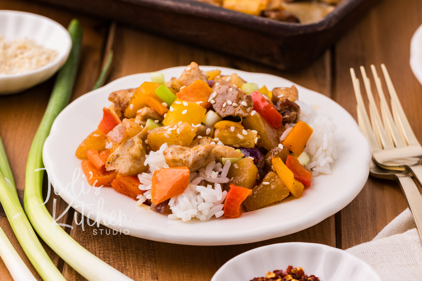 Hawaiian Chicken (Sheet Pan Meal)