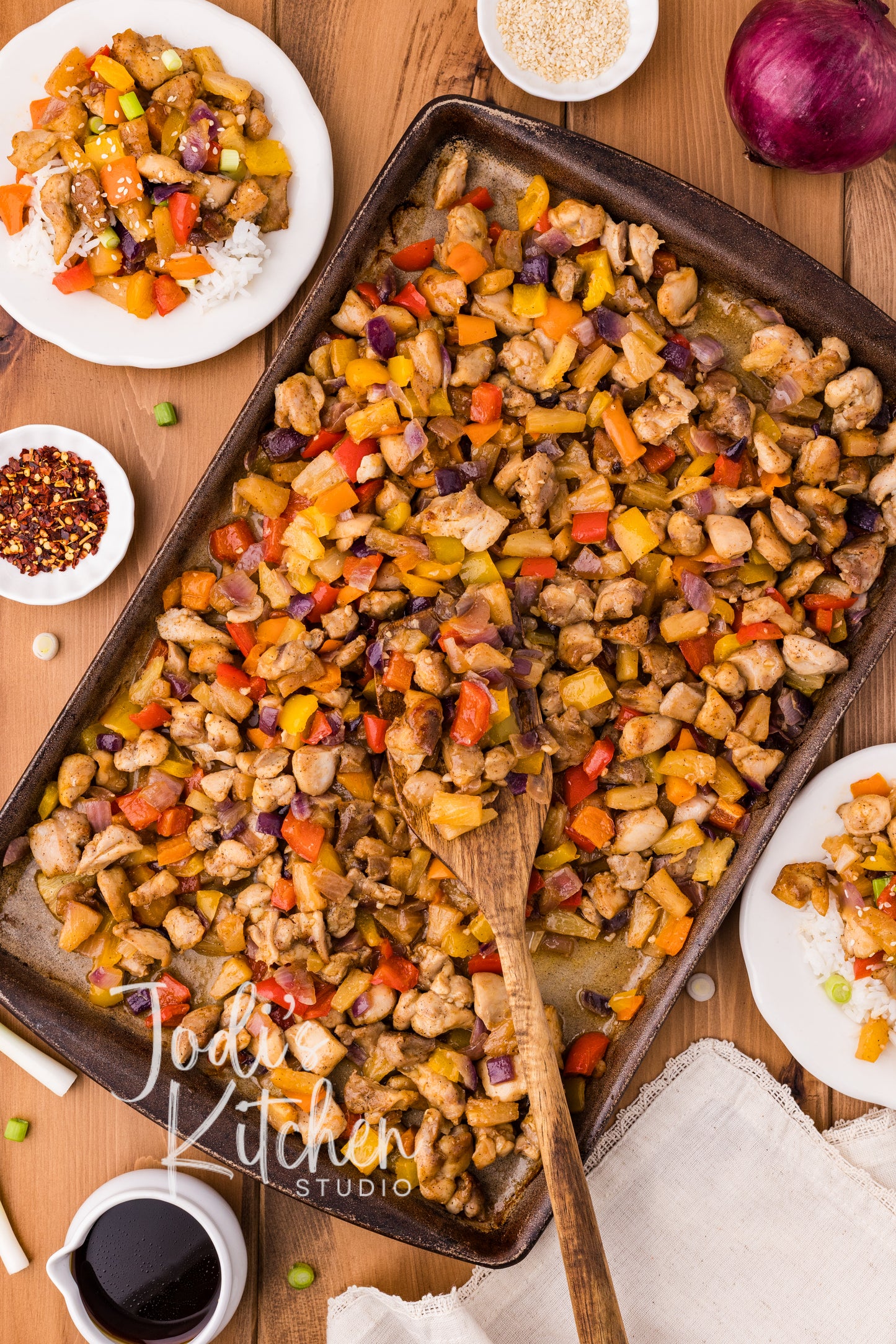 Hawaiian Chicken (Sheet Pan Meal)