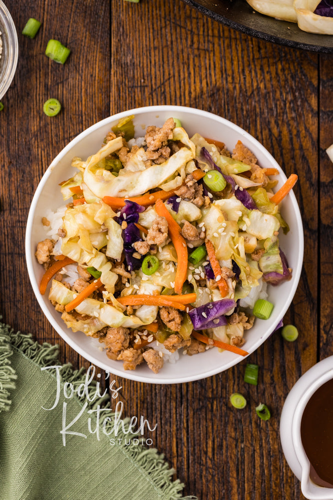 Chicken Egg Roll in a Bowl