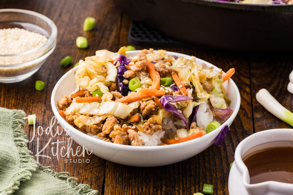 Chicken Egg Roll in a Bowl