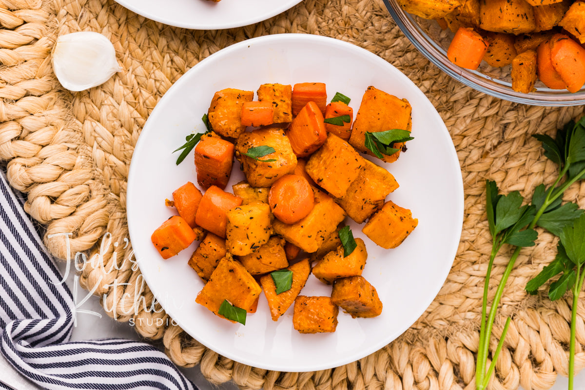 Roasted Sweet Potatoes & Carrots