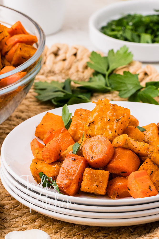 Roasted Sweet Potatoes & Carrots