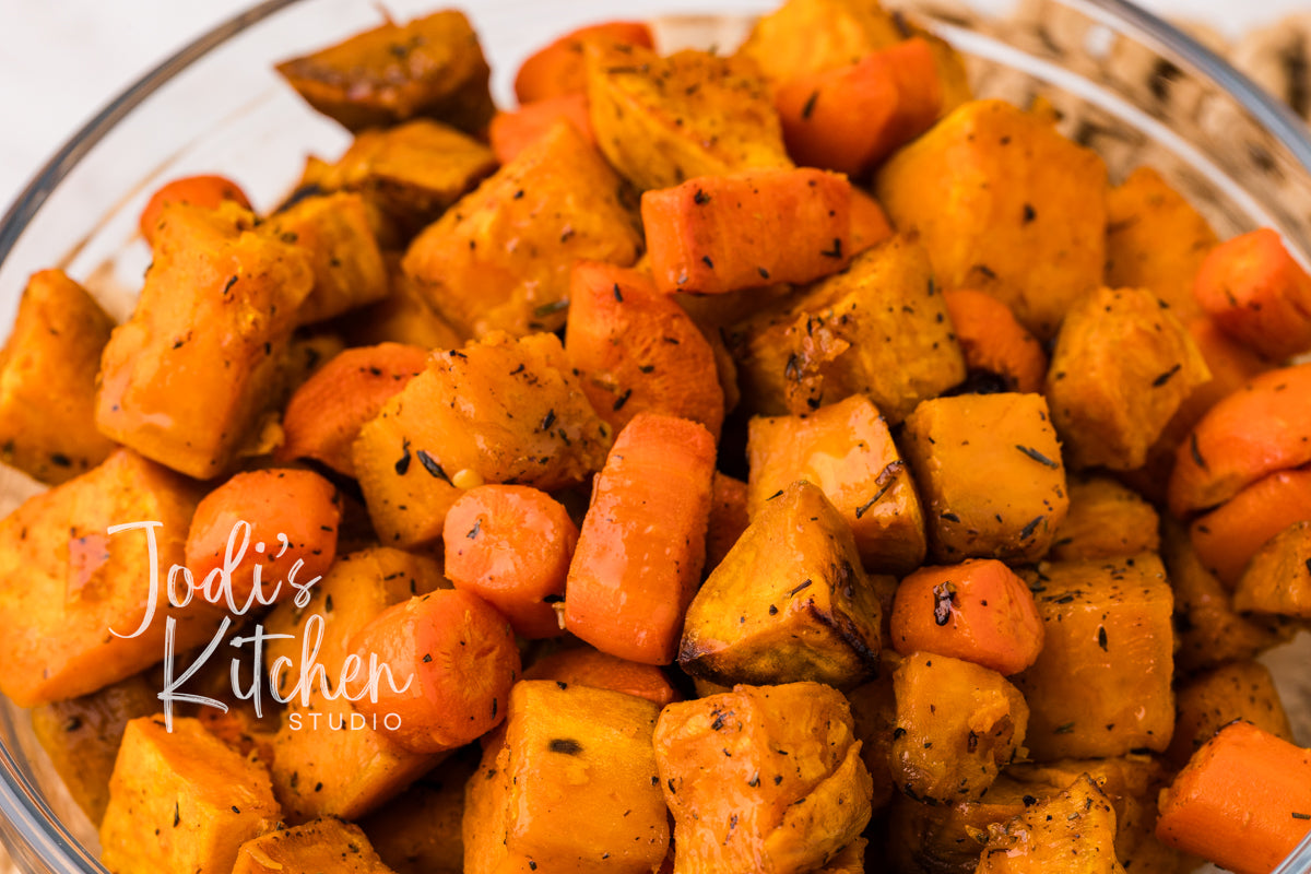 Roasted Sweet Potatoes & Carrots