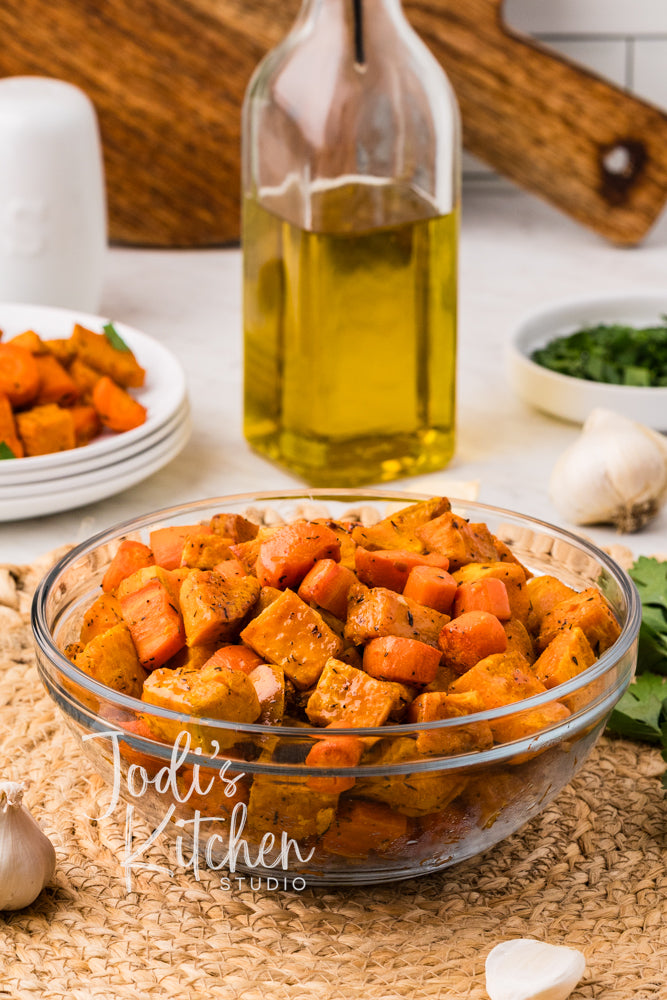Roasted Sweet Potatoes & Carrots