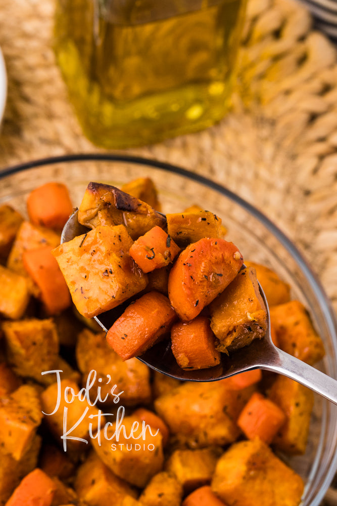 Roasted Sweet Potatoes & Carrots