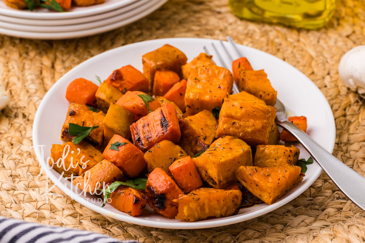 Roasted Sweet Potatoes & Carrots