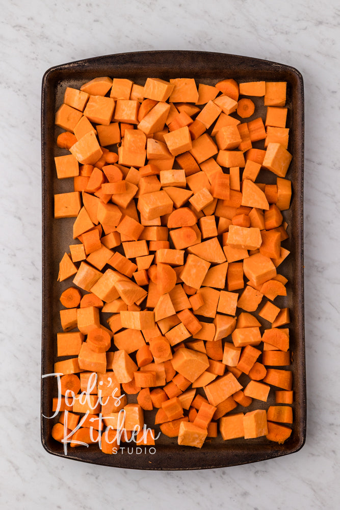 Roasted Sweet Potatoes & Carrots