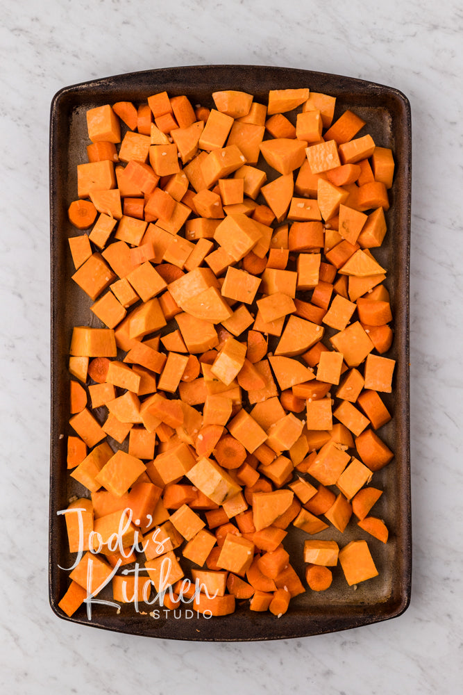 Roasted Sweet Potatoes & Carrots