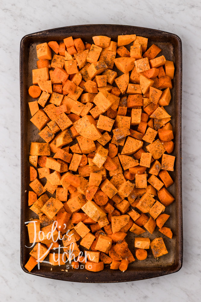 Roasted Sweet Potatoes & Carrots