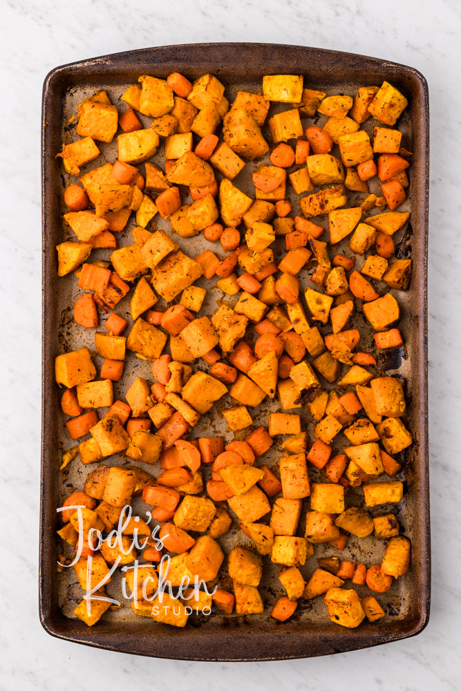 Roasted Sweet Potatoes & Carrots