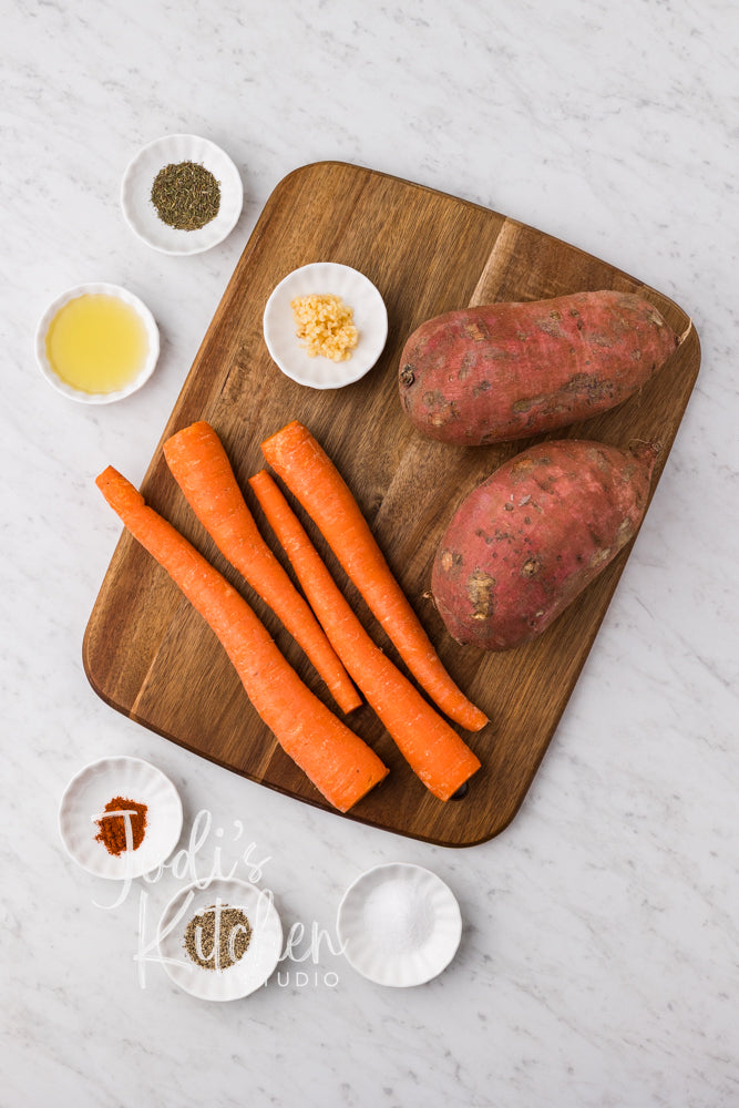 Roasted Sweet Potatoes & Carrots