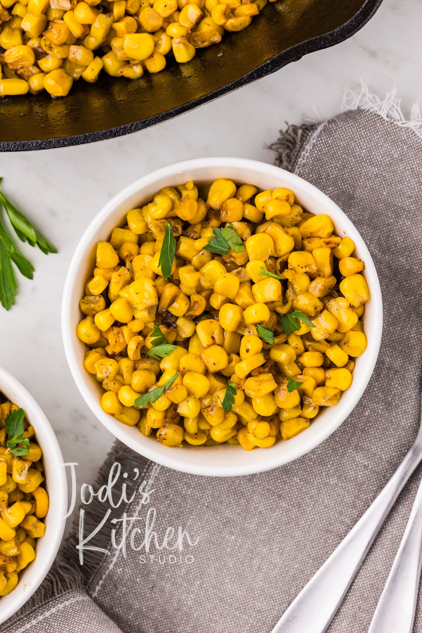 Garlic Butter Skillet Corn