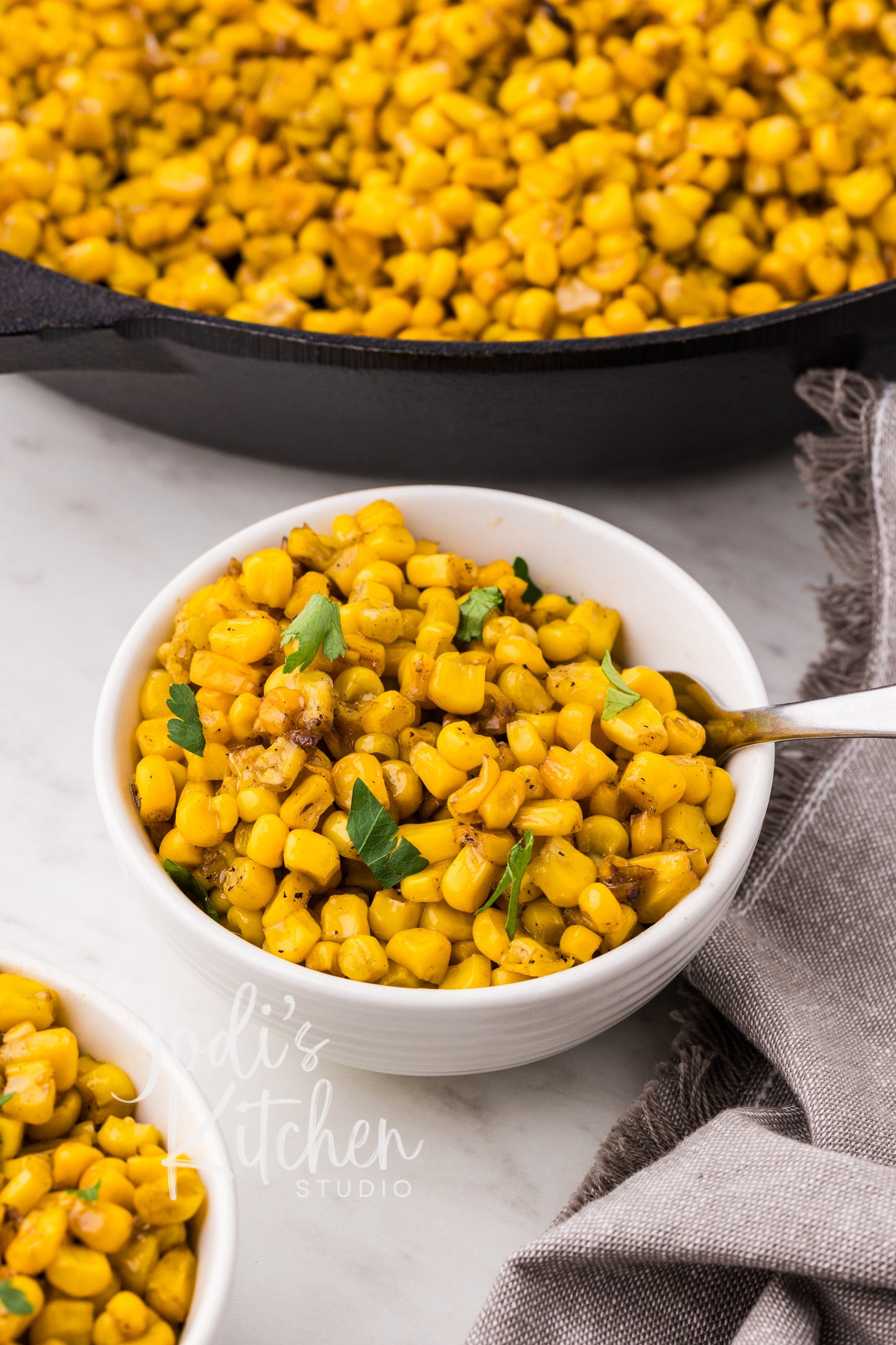 Garlic Butter Skillet Corn