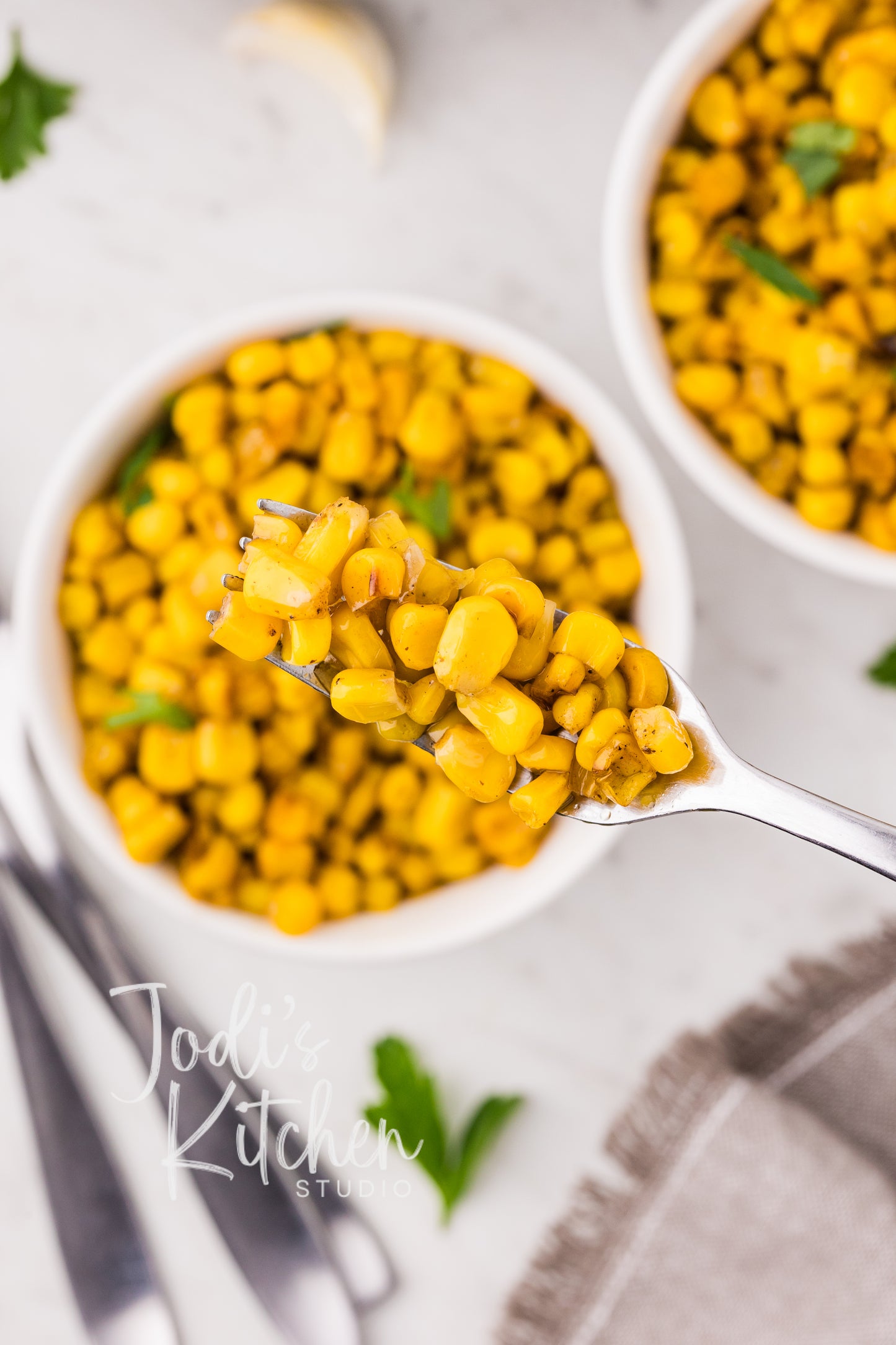 Garlic Butter Skillet Corn