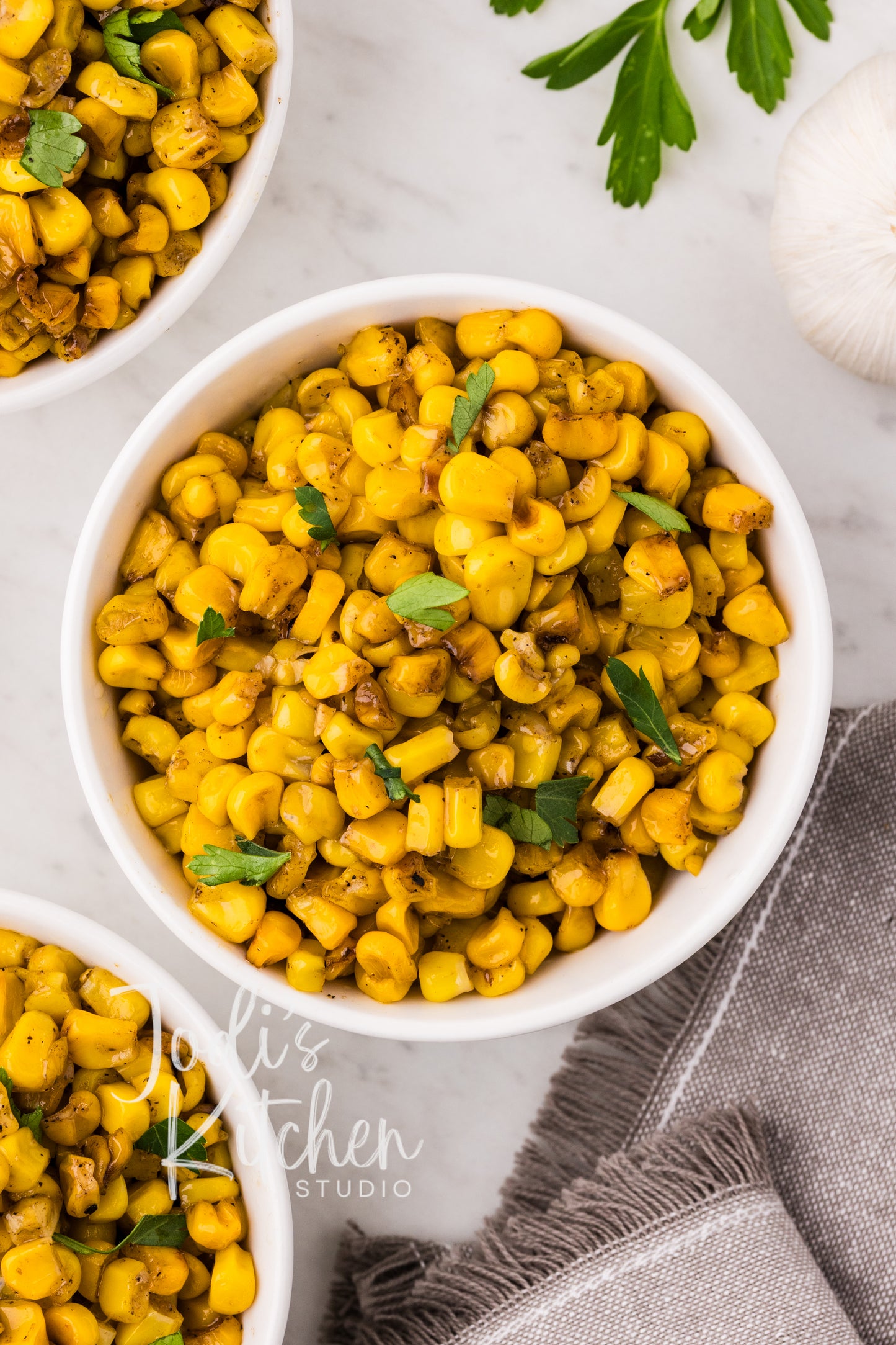 Garlic Butter Skillet Corn