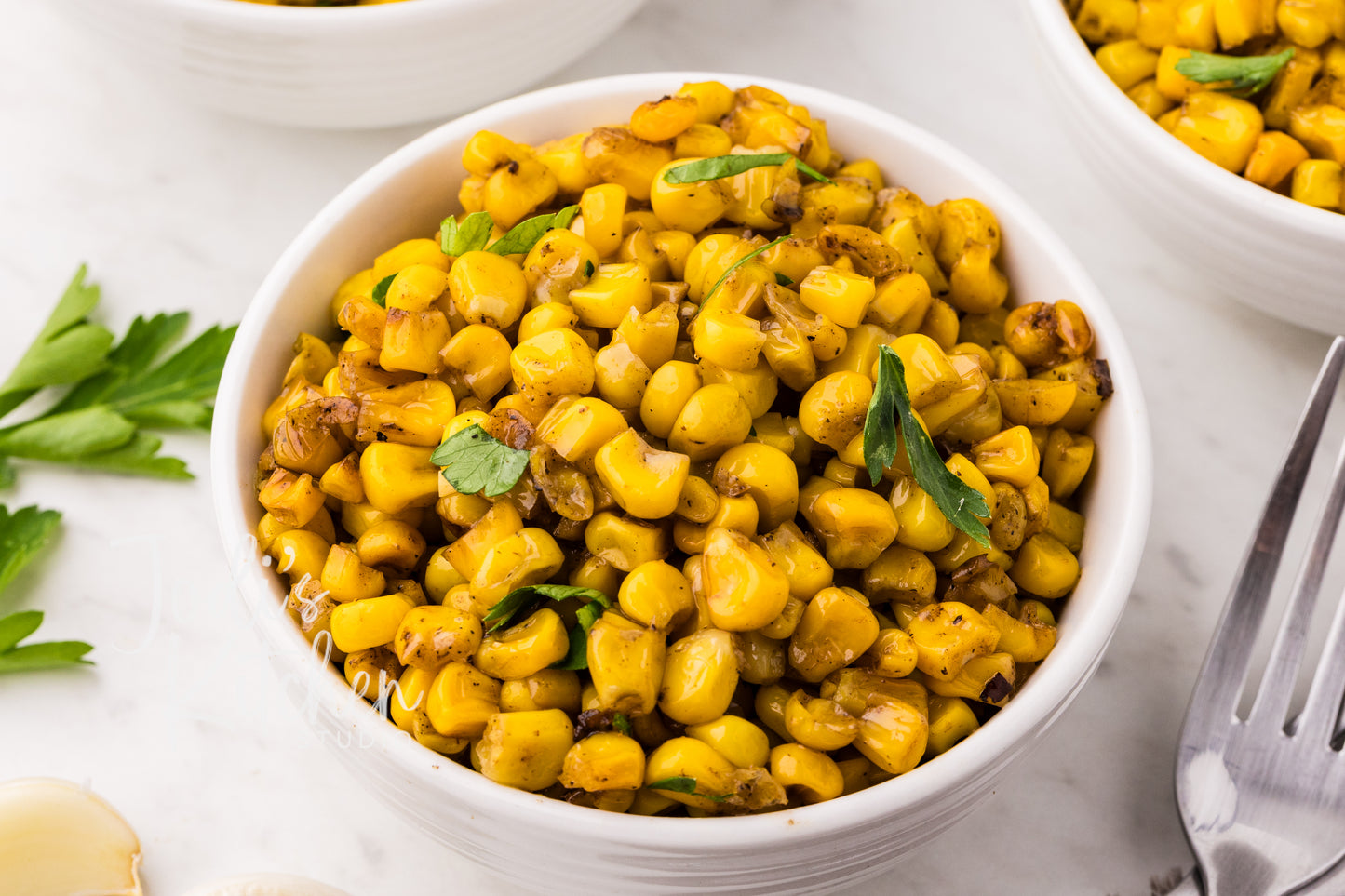 Garlic Butter Skillet Corn