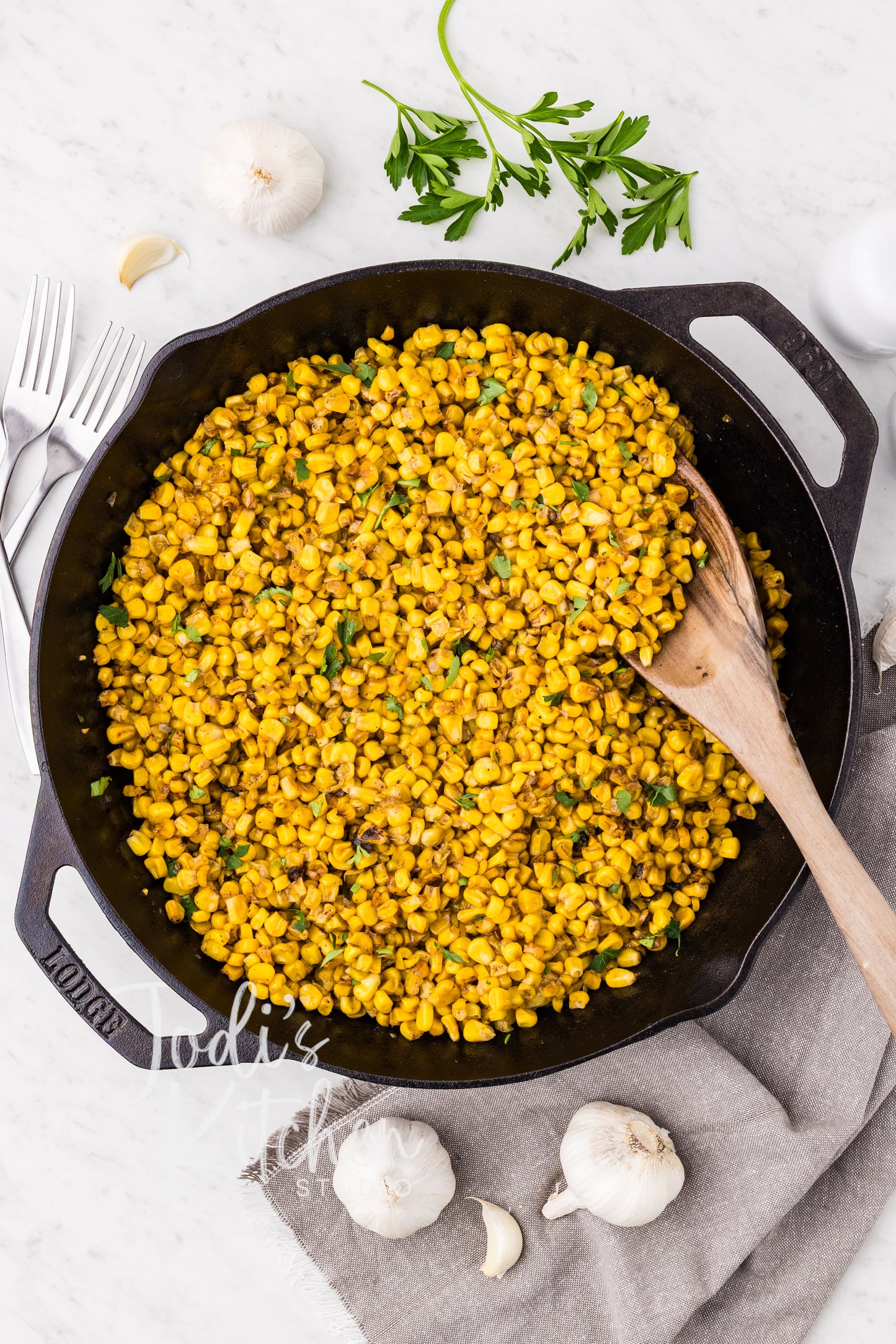 Garlic Butter Skillet Corn