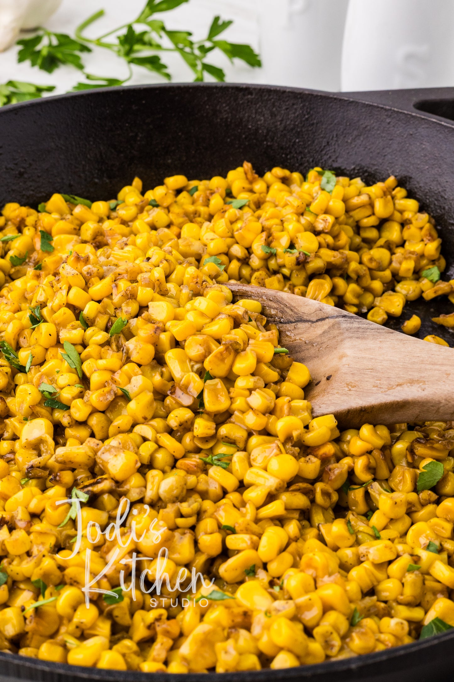 Garlic Butter Skillet Corn