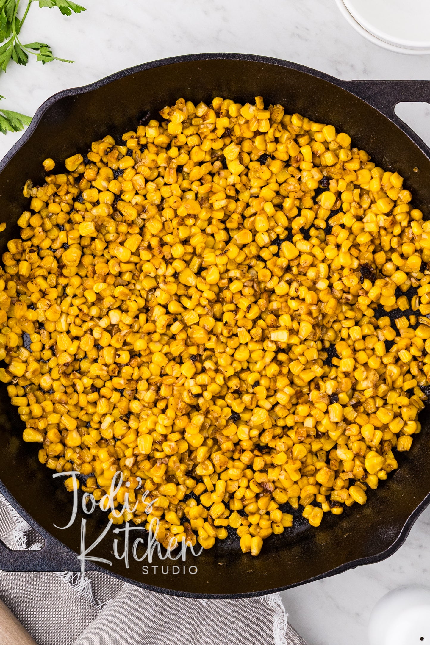 Garlic Butter Skillet Corn